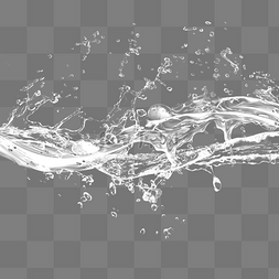 水波纹水花图片_透明水纹元素