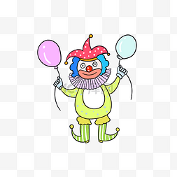 愚人节气球小丑