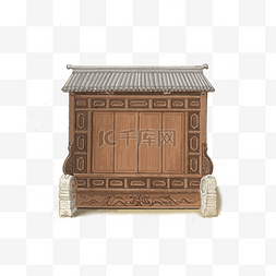 中国古典建筑木墙