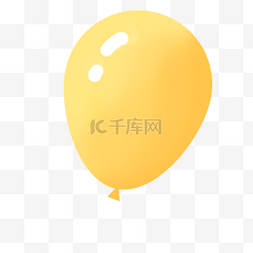 节日气球氛围图片_黄色的装饰气球