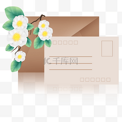 花卉信封图片_信封明信片和画朵