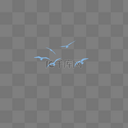 飞鸟创意图片_蓝色创意飞鸟