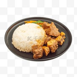 米饭图片_午餐红烧排骨盖饭