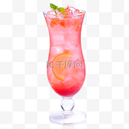 冰镇食品图片_粉色冰镇草莓汁