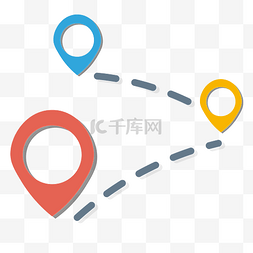 地图标点图片_地图坐标位置路线