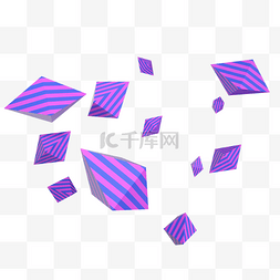 电商漂浮几何体图片_电商立体几何晶石漂浮装饰