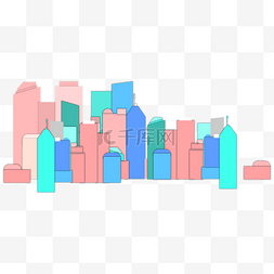 城市剪纸风格图片_剪纸风格城市