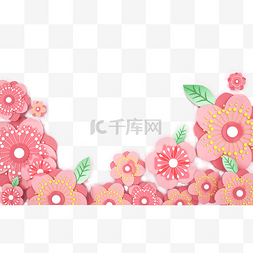 唯美粉色花朵背景图片_粉色花卉