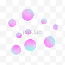 彩色电商促销气泡素材装饰PNG