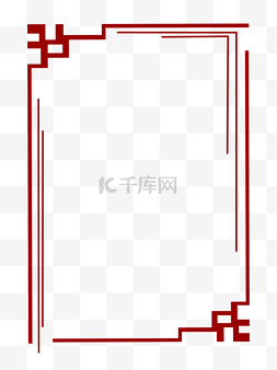 春节海报中国风图片_中国风窗花剪纸元素装饰边框