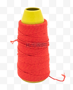 红色绳子线团