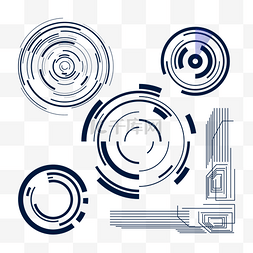 笔刷圆圈图片_未来科技圆圈笔刷