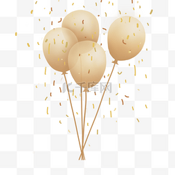 漂浮小气球图片_卡通风格生日装饰气球小金星