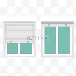 白色玻璃窗图片_白色卷帘门窗