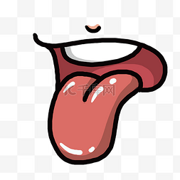 舌头上的味蕾图片_人体口腔舌头插画