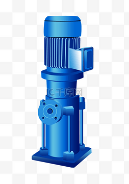 蓝色水泵消防泵