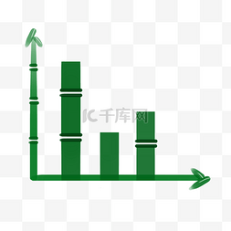 ppt柱状图装饰插画