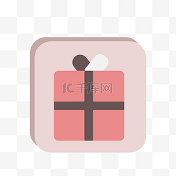 网页扁平icon图片_礼物彩色扁平图标icon