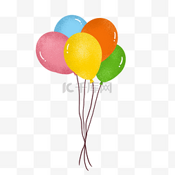 字母铝膜气球图片_儿童节卡通免扣气球元素