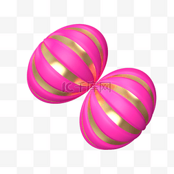 粉色气球装饰