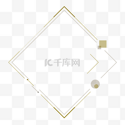 浅色几何图片_极简浅棕色几何色块边框