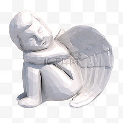 小天使石膏雕像