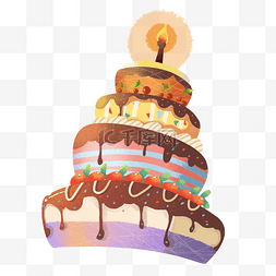 多层生日蛋糕