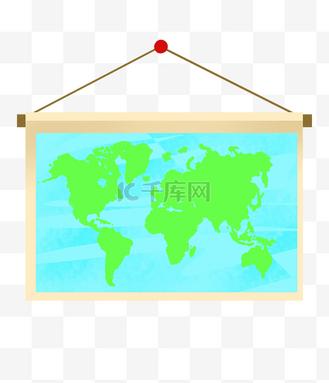 世界地图挂画