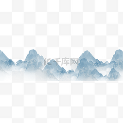 中国风水墨山峰