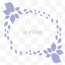 紫色花瓣漂浮图片_紫色漂浮花框插图