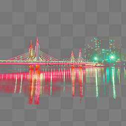 通州玉带河大桥夜景
