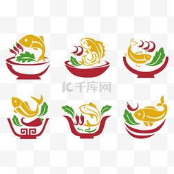 美食logo图片_酸菜鱼LOGO矢量图