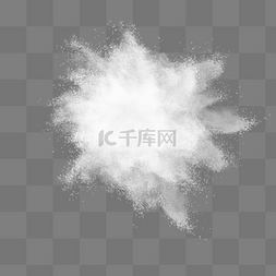 粉末爆炸图片_白色雪球爆裂粉末散射的震撼效果