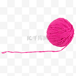粉红色毛线团