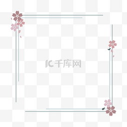 樱花图片_和风日式文艺边框矢量