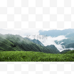 夏天西北翡翠湖水山自然风光风景