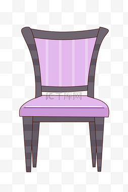 卡通座椅图片_紫色卡通座椅