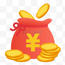 袋子金币图片_金币钱袋