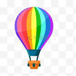 彩色气球图片_彩色气球热气球素材