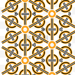 六图片_中式纹理六角连珠纹四方连续