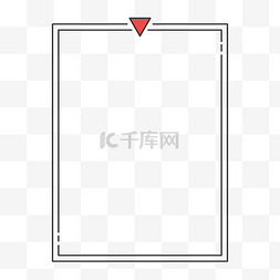 文案海报素材图片_卡通风黑色线条海报边框