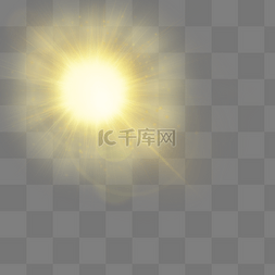 发光效果图片_太阳光大光圈射线效果