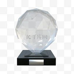 棱形立体图片_棱形的玻璃3d奖杯
