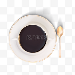 杯子勺子图片_陶瓷咖啡杯套装3d元素