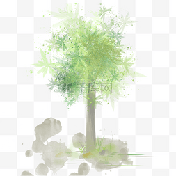 文艺清图片_高清摄影素描手绘树木