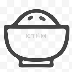 卡通米饭图片_大米饭食物图标