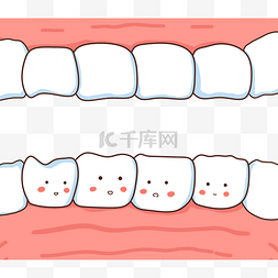 健康牙齿元素图片_口腔牙齿