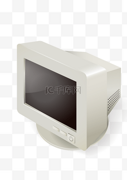 产品实物图片_白色台式电脑