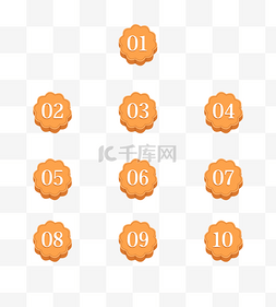 月饼图片_中秋节月饼新媒体数字序号