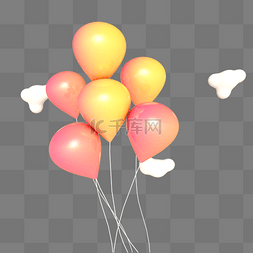 电商儿童节海报装饰气球